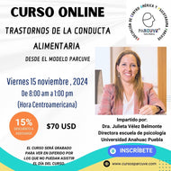 CURSO TRASTORNOS DE LA CONDUCTA ALIMENTARIA DESDE EL MODELO PARCUVE